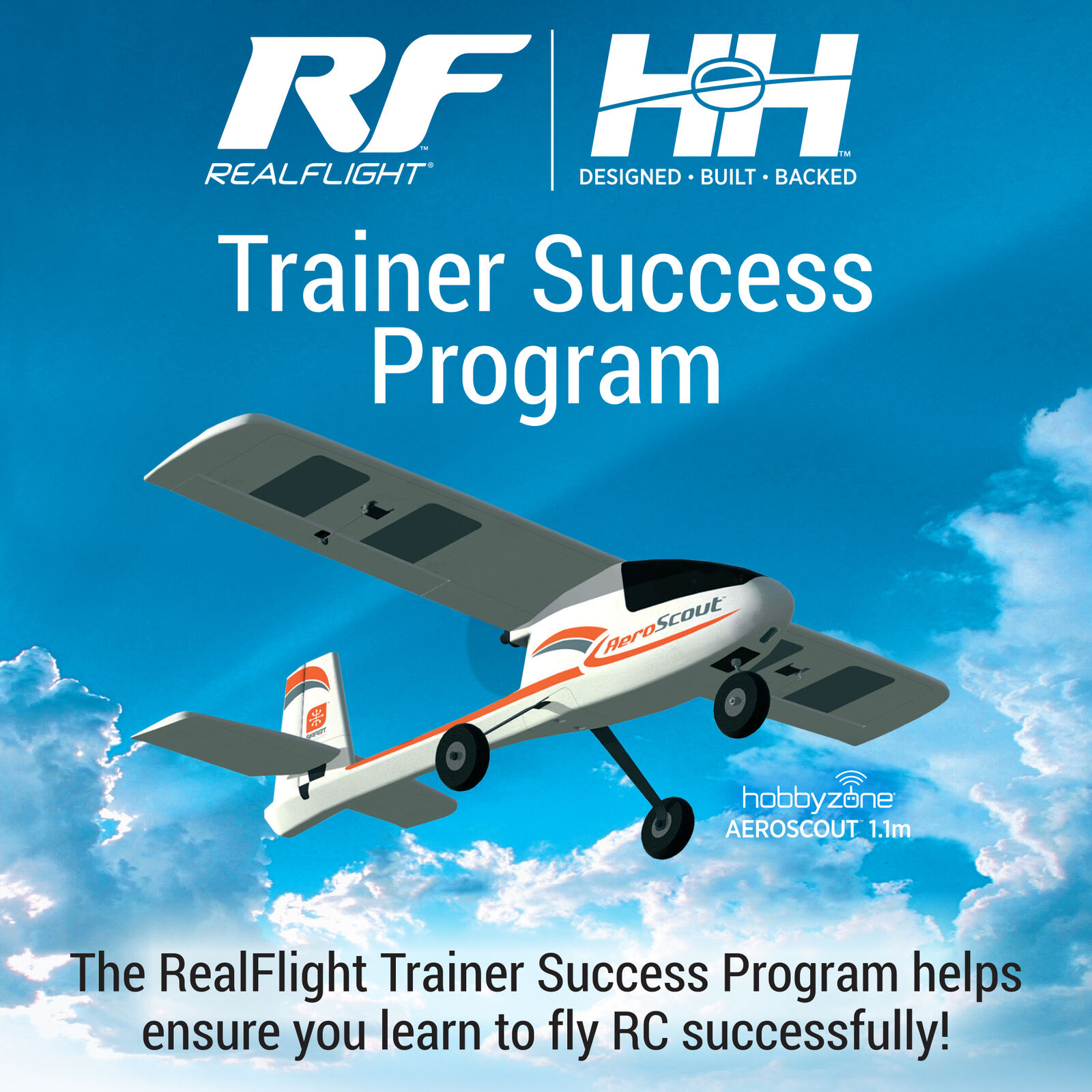 RealFlight Trainer Success Program Card, AeroScout 1.1m